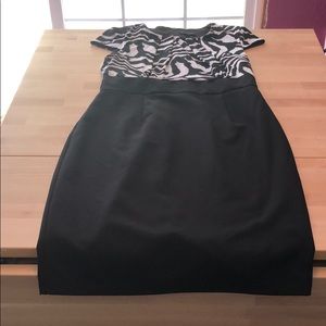 Size 10 Black and white dress
